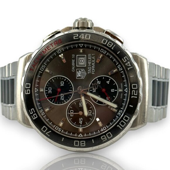 Tag Heuer Formula 1 Calibre 16 CAU2011-0 44mm Stainless Steel Chrono Watch - Picture 1 of 8